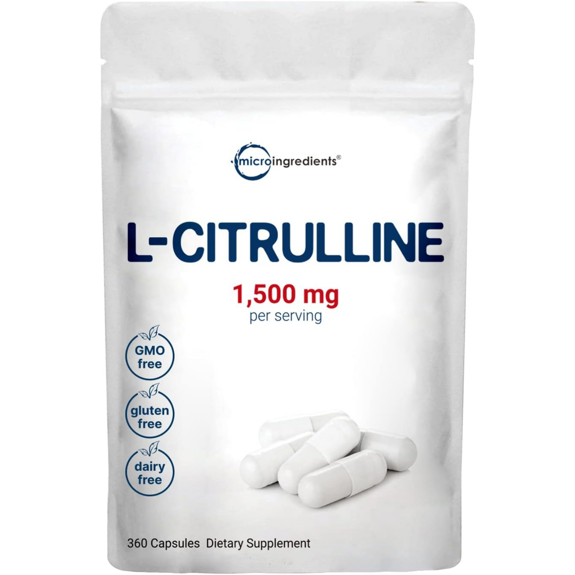 CITIRULINA MICROINGREDIENTS 1500 MG 360 CAPSULAS SIN GMO