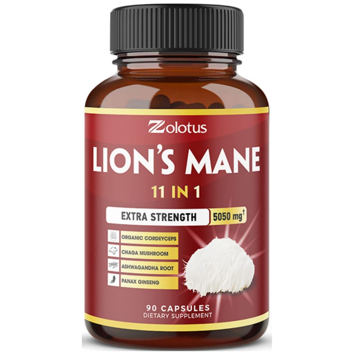 MELENA DE LEON 11 EN 1  5050 MG 90 CAPSULAS ZOLOTUS LIONS MANE